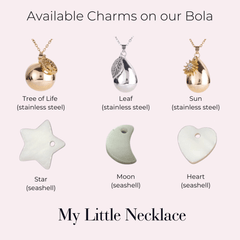 Personalized Pregnancy Bola Pendant Necklace - ALMAGIOIELLI