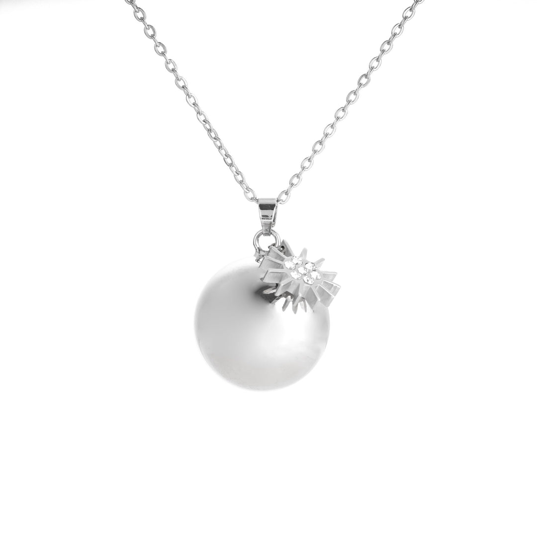 Personalized Pregnancy Bola Pendant Necklace - ALMAGIOIELLI