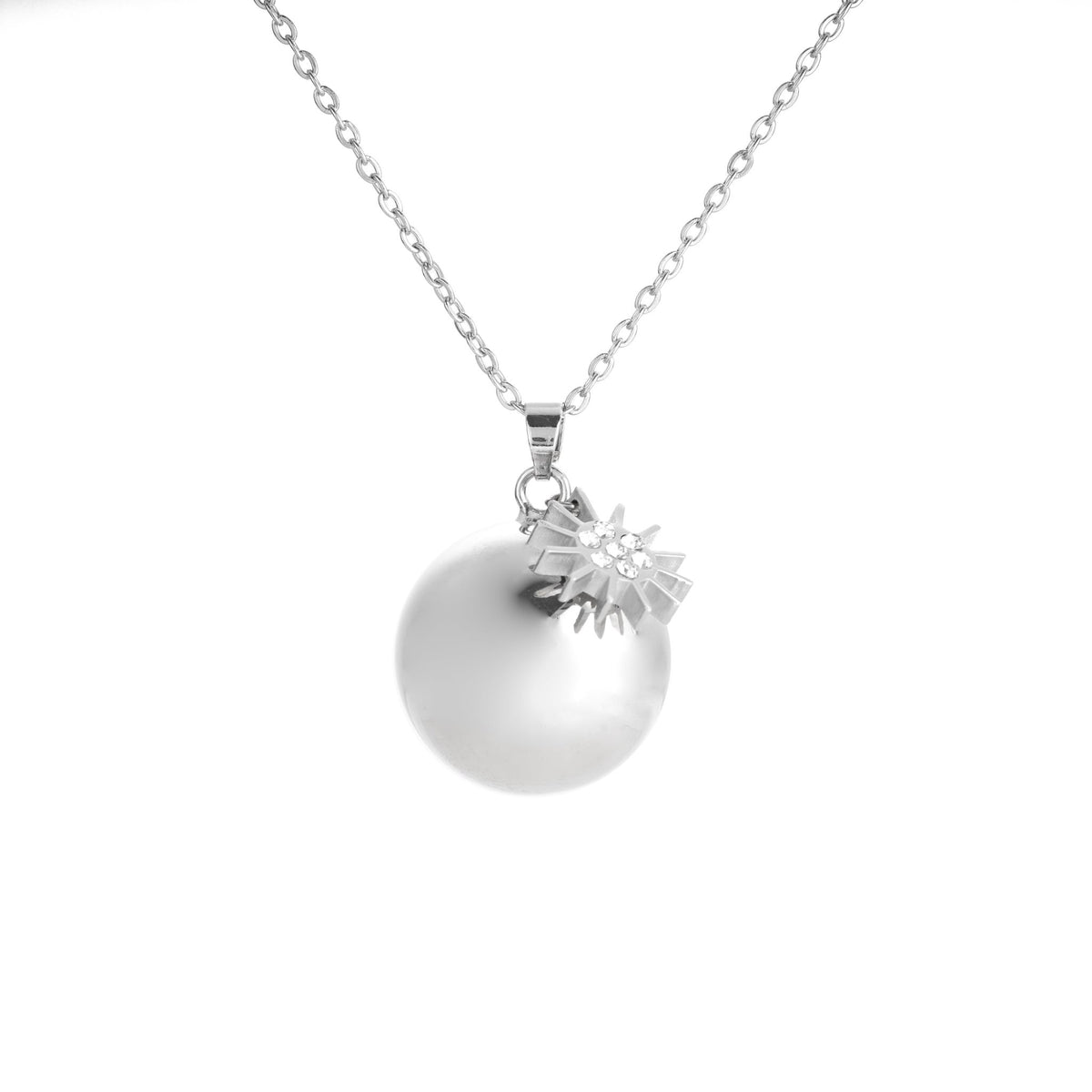 Personalized Pregnancy Bola Pendant Necklace - ALMAGIOIELLI
