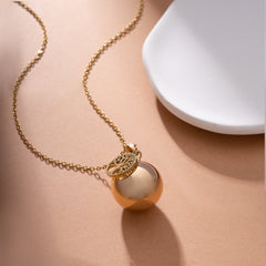 Personalized Pregnancy Bola Pendant Necklace - ALMAGIOIELLI