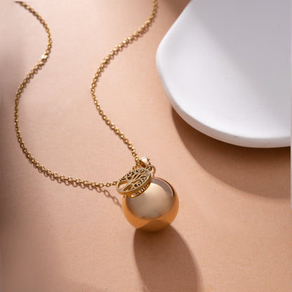 Personalized Pregnancy Bola Pendant Necklace - ALMAGIOIELLI