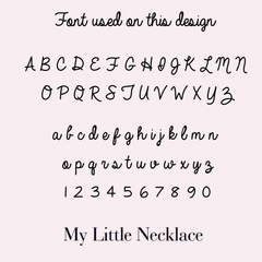 Personalized Vertical Cursive Pendant Necklace - ALMAGIOIELLI