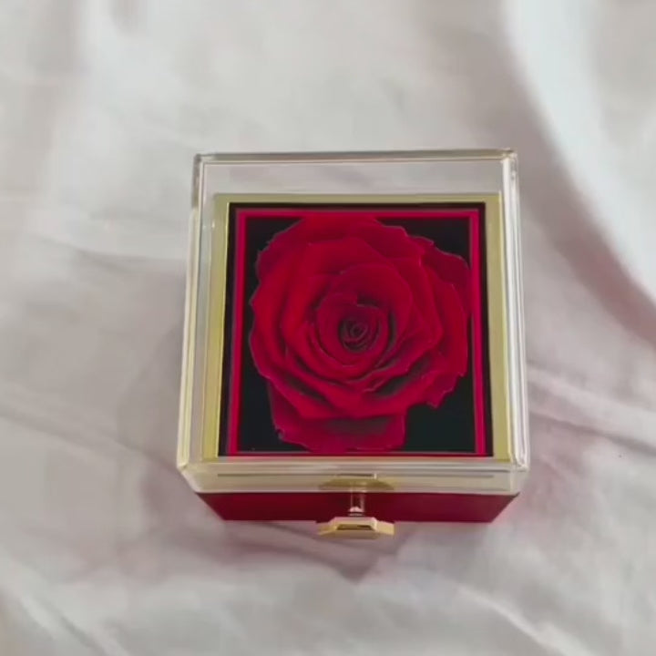 Rosa Eterna - Cofanetto Romantico + Collana Personalizzata