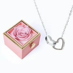 Rosa Eterna - Cofanetto Romantico + Collana Personalizzata - ALMAGIOIELLI