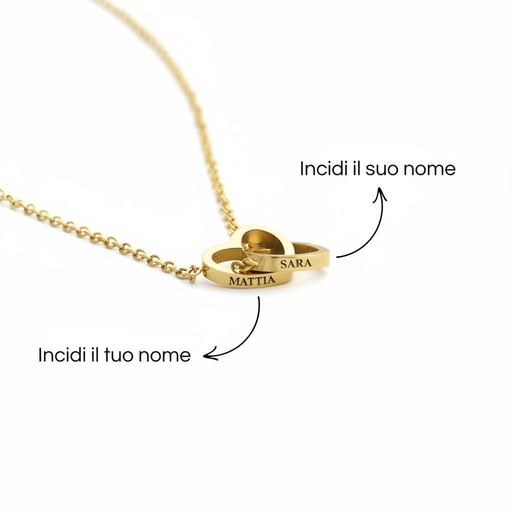 Rosa Eterna - Cofanetto Romantico + Collana Personalizzata - ALMAGIOIELLI