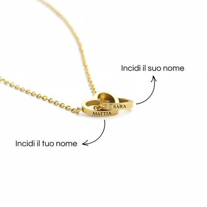 Rosa Eterna - Cofanetto Romantico + Collana Personalizzata - ALMAGIOIELLI