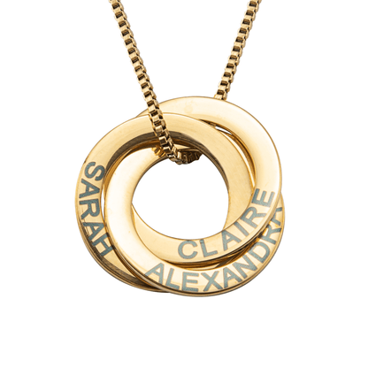 Russian Ring Pendant Necklace - ALMAGIOIELLI
