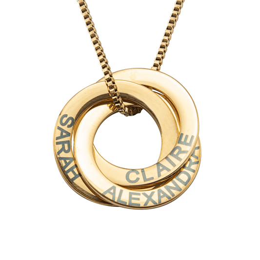 Russian Ring Pendant Necklace - ALMAGIOIELLI