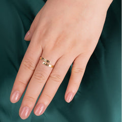 Simple Dual Name Ring - ALMAGIOIELLI