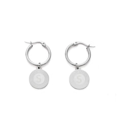 Sunburst Initial Earrings - ALMAGIOIELLI