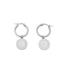 Sunburst Initial Earrings - ALMAGIOIELLI