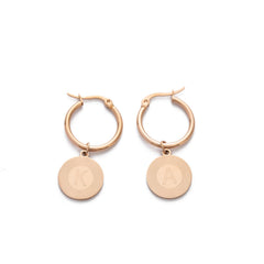 Sunburst Initial Earrings - ALMAGIOIELLI