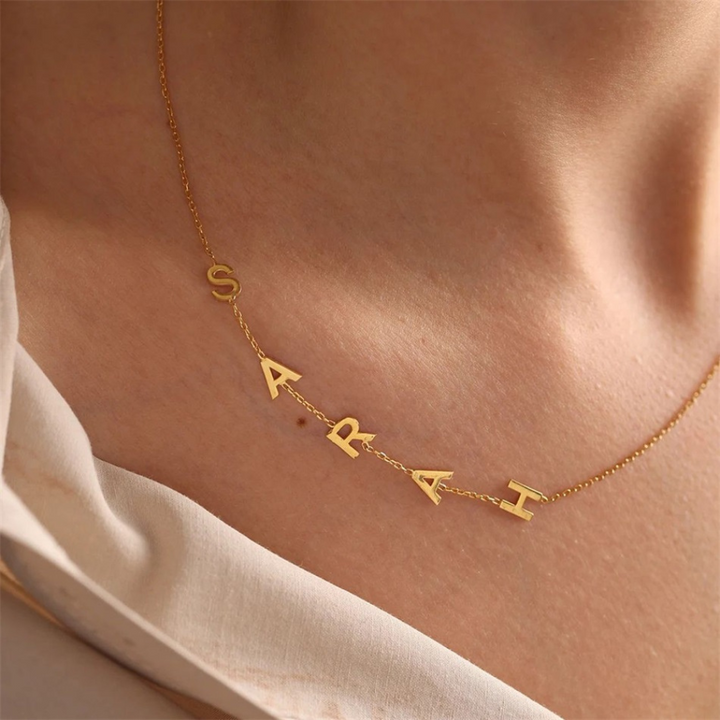 Necklace of up to 7 letters 